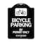 Signmission Bicycle Parking by Permit C.V.S. 21210 Heavy-Gauge Aluminum Sign, 24" x 18", BW-1824-24322 A-DES-BW-1824-24322 - alternate 1